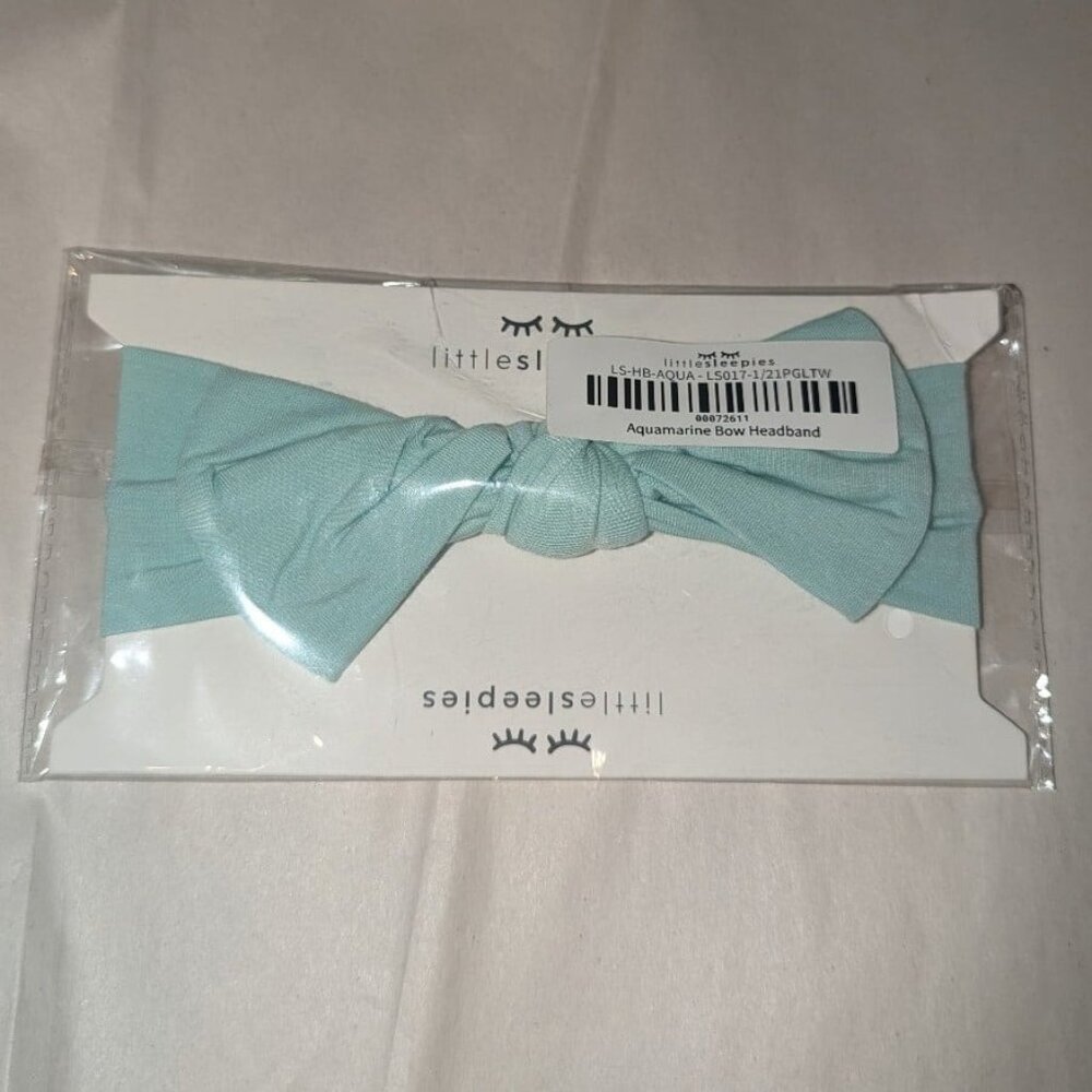 Little Sleepies Aquamarine Bow NEW NWT NIB